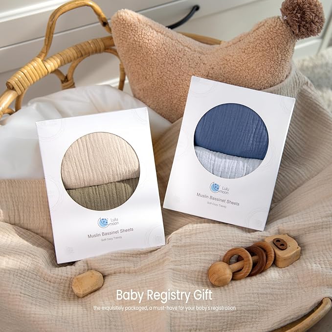 lulumoon Muslin Bassinet Sheets - Image 6