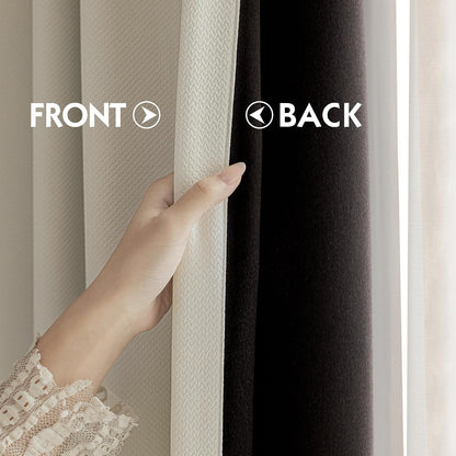 fmfunctex 100% blackout beige curtains 84 inches for on a desk or shelf