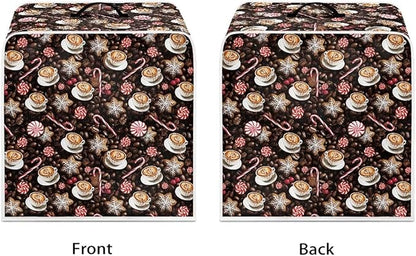 Mumeson Coffee Print Coffee Maker Cover, Dust Protection Coffee Maker Appliance - Image 7