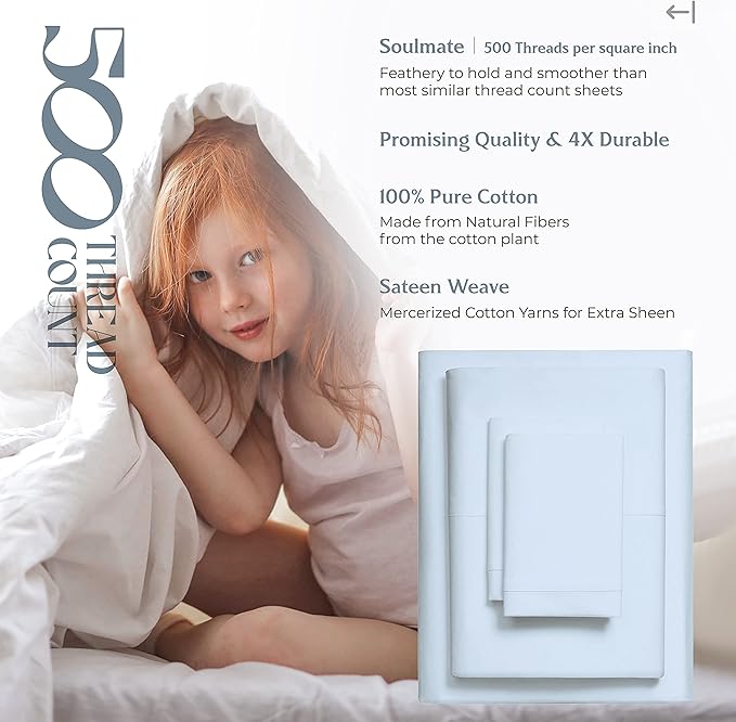 Mayfair Linen 100% Cotton Bed Sheets California King Sheet Set - Image 6