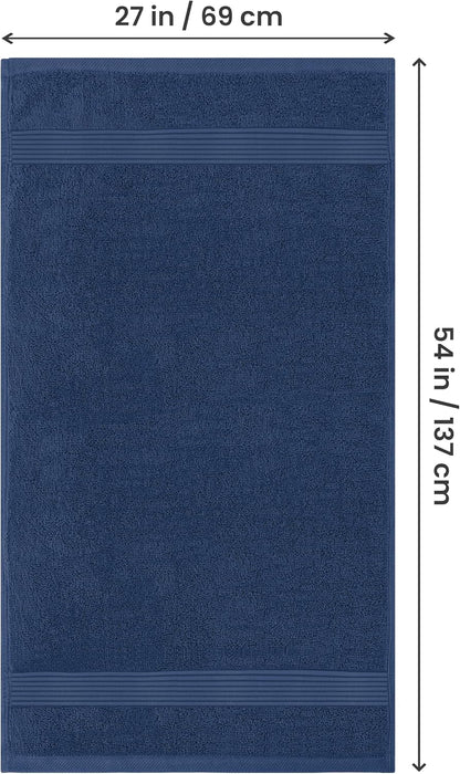 utopia towels luxurious bath towels set, 27x54 in, close-up detail