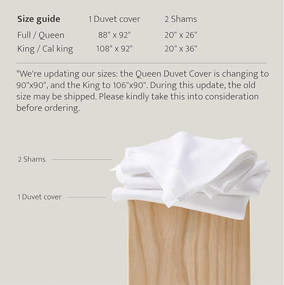 Double Stitch Cotton Tencel Duvet Cover - Image 5