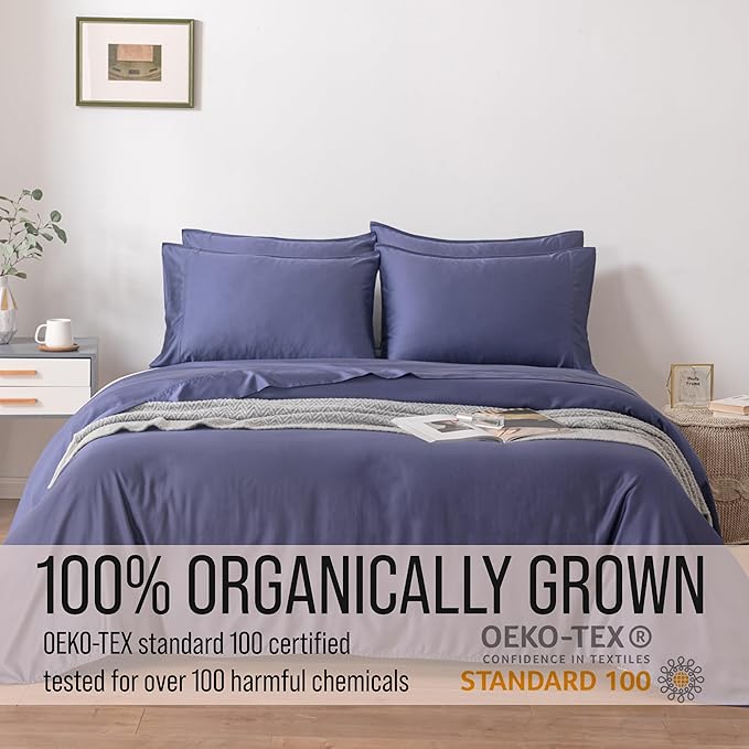 Bella Coterie 6 Piece Luxury Bamboo Viscose Split Top King Size Sheet Set | 34" - Image 5