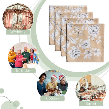 Maison d' Hermine Cloth Napkins Set of 4 100% Cotton - Image 6