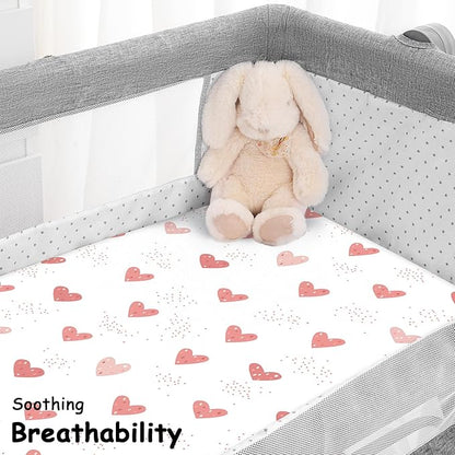 Yoofoss Bassinet Sheets for Baby, Baby Delight, Angelbliss, Soft Breathable - Image 6