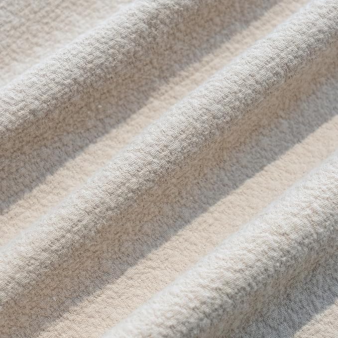 Pillow Shams Set of 2 Pure Cotton Champray Ruffled Edge, Thick and Solid Washed - Image 9