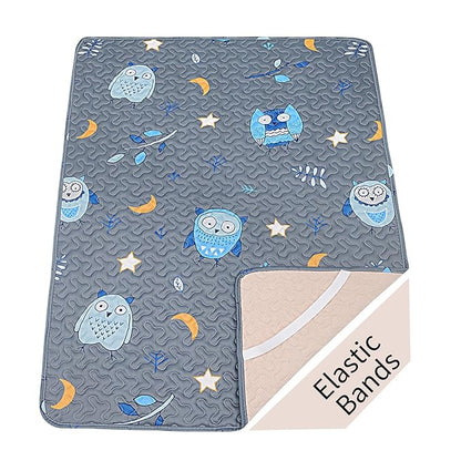 Quilted Pack n Play Sheet Fitted, Breathable Thick Pad by MatLeya