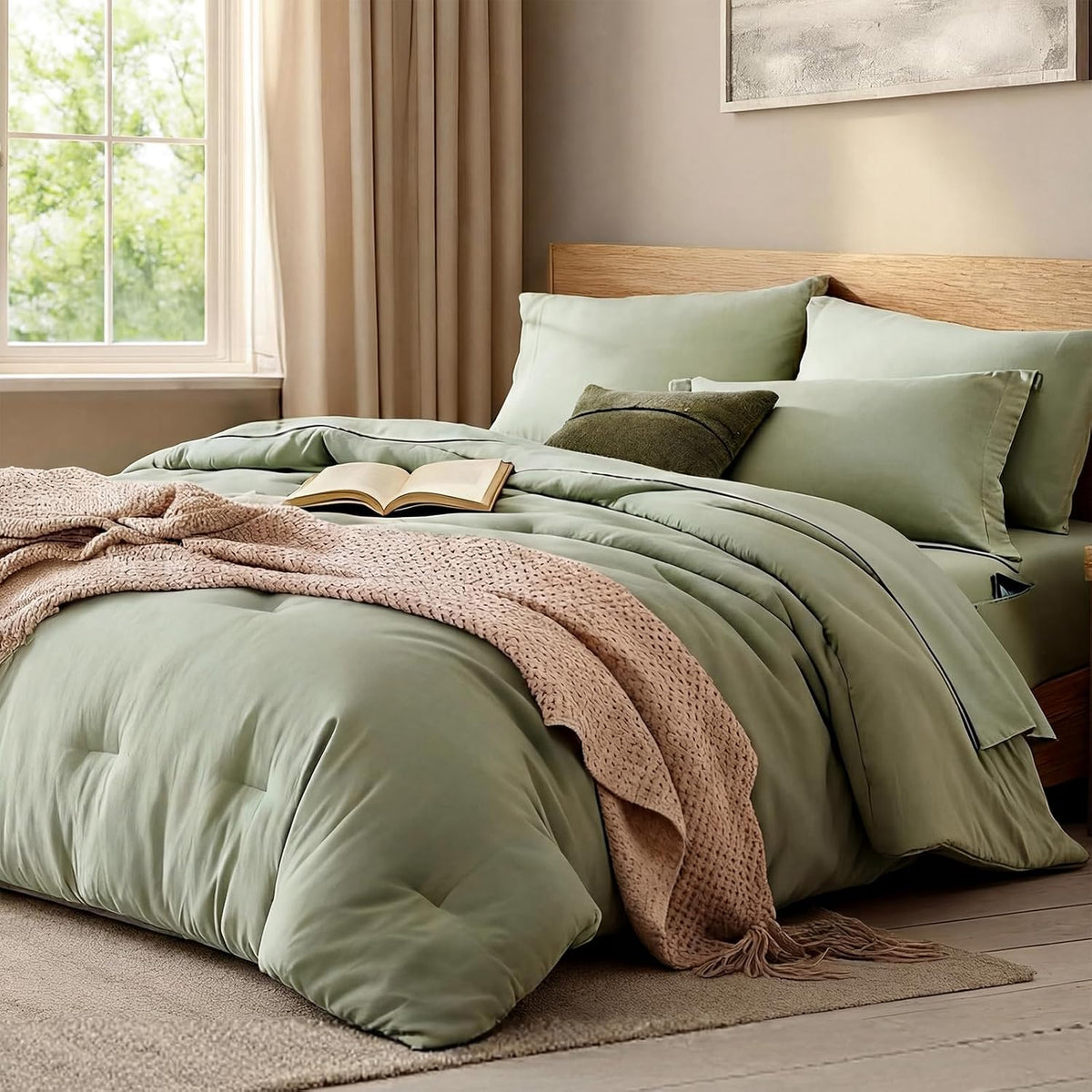 full size comforter sets-7 pieces ultra soft bed, main product view