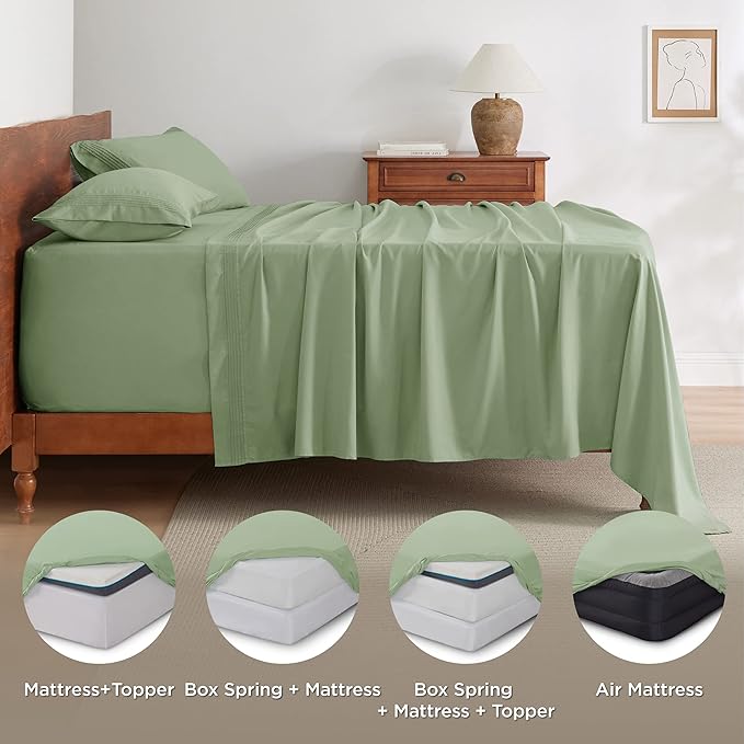 Bedsure Deep Pocket Twin Sheets Set - Image 8