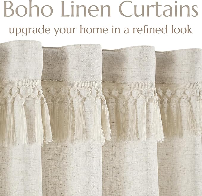 jinchan Linen Kitchen Curtain - Image 9