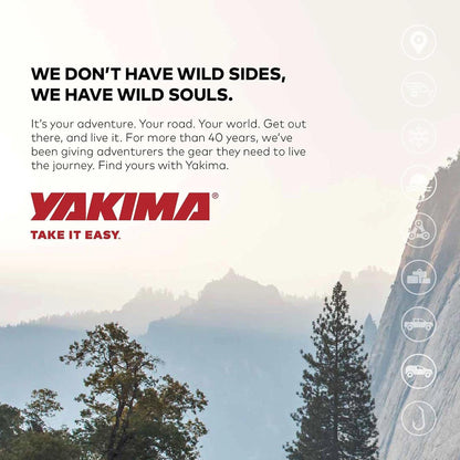 yakima adjustable truck bed rack with tie down on a desk or shelf