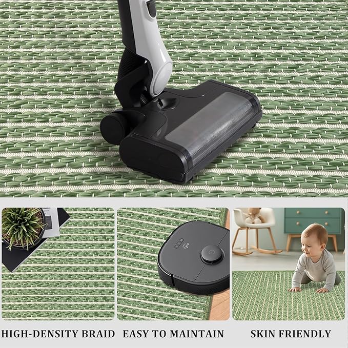 Braided Hallway Runner Rug, Super Absorbent Kitchen Mats - Image 6