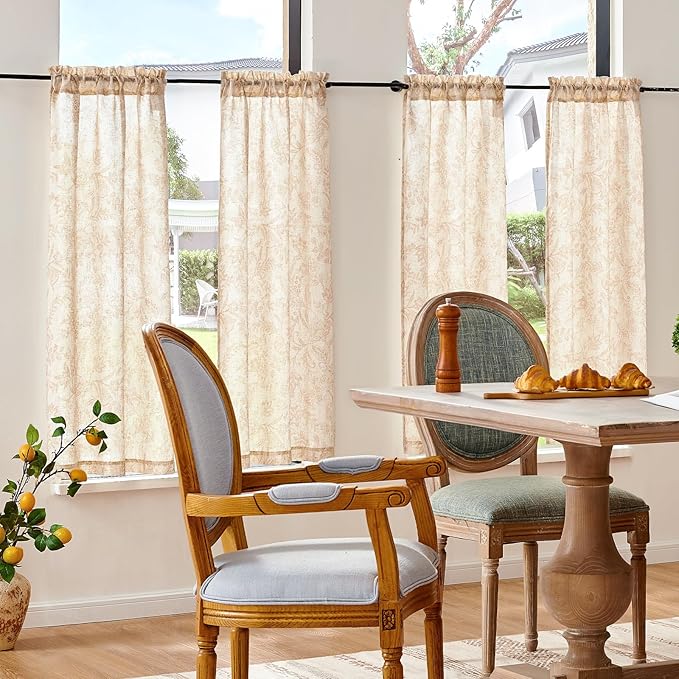 jinchan Floral Kitchen Curtains - Image 3