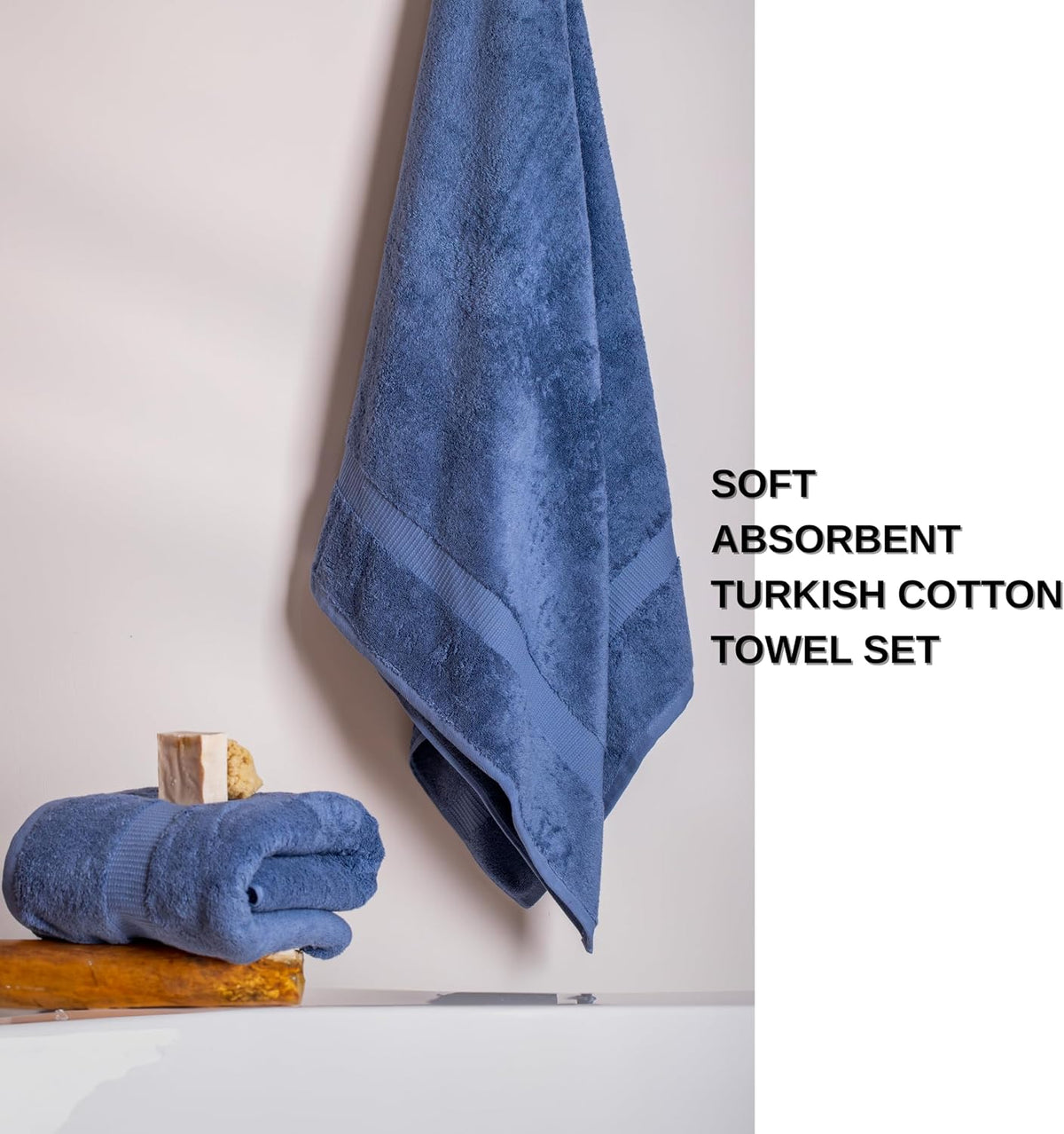 salbakos 100% turkish cotton bathroom towel set of, package contents
