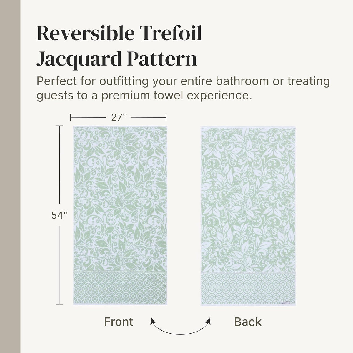 modern threads 6 piece bath towel set –, package contents