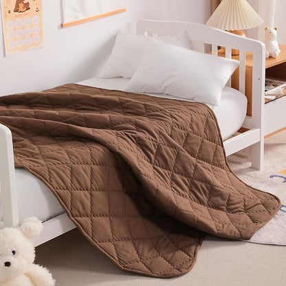 NTBAY Down Alternative Oversized Toddler Comforter, Super Soft and Warm Solid - Image 2