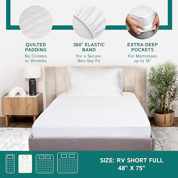 RV Full Size Waterproof Mattress Pad - Image 5