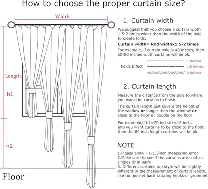 Vision Home White Pinch Pleated Full Blackout Curtains Thermal Insulated Window - Image 5