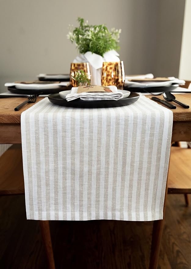 Solino Home Linen Table Runner 120 Inches Long by SolinoHome