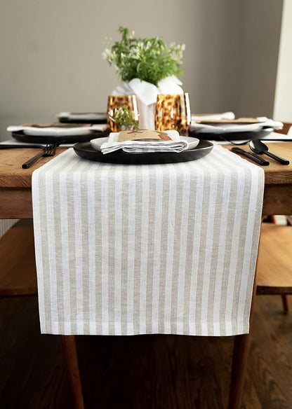 Solino Home Linen Table Runner 108 Inches Long by SolinoHome