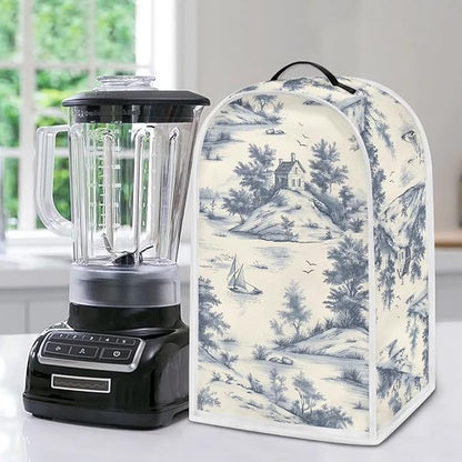 Talayituse Toile De Jouy House Print Blender Dust Cover, Fingerprint Protection - Image 5