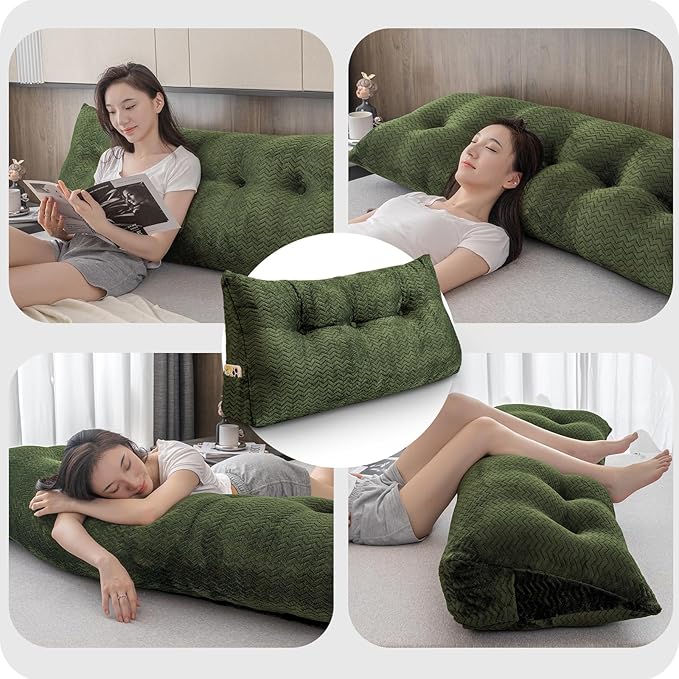 Large Bolster Triangular Headboard Wedge Backrest Positioning Support Bed Rest - Image 4