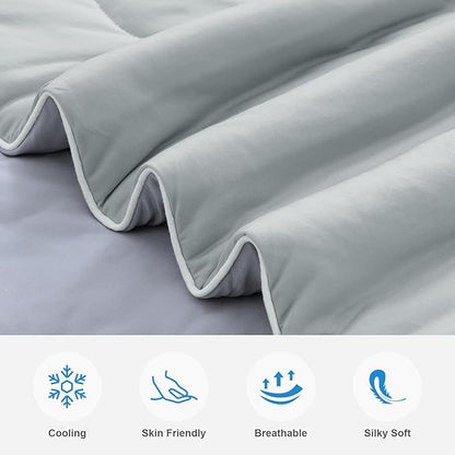 EASELAND Cooling Comforter Queen, Cold Touch Fabric Absorbs Body Heat, - Image 2