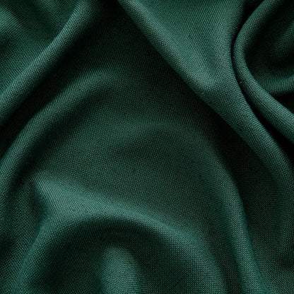 MIULEE Non-See-Through Privacy Linen Curtains 2 Panels, Christmas Emerald Green - Image 6