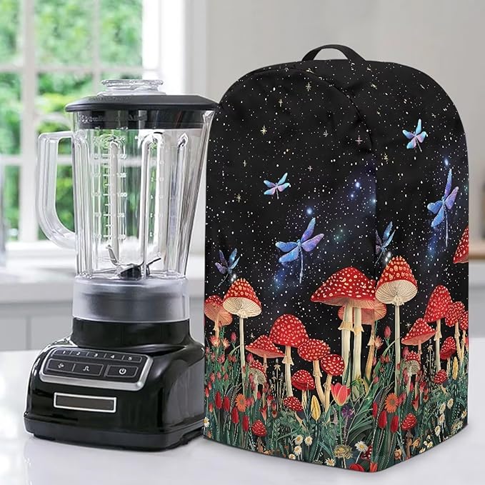 Mushroom Dragonfly Blender Covers by Annejudy