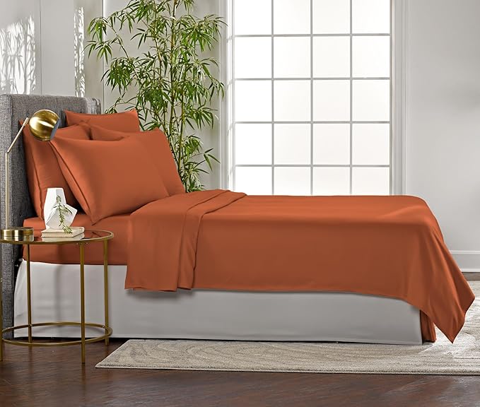 Pure Bamboo Queen Sheets, Genuine 100% Organic Viscose Derived from Bamboo Bed - Image 4