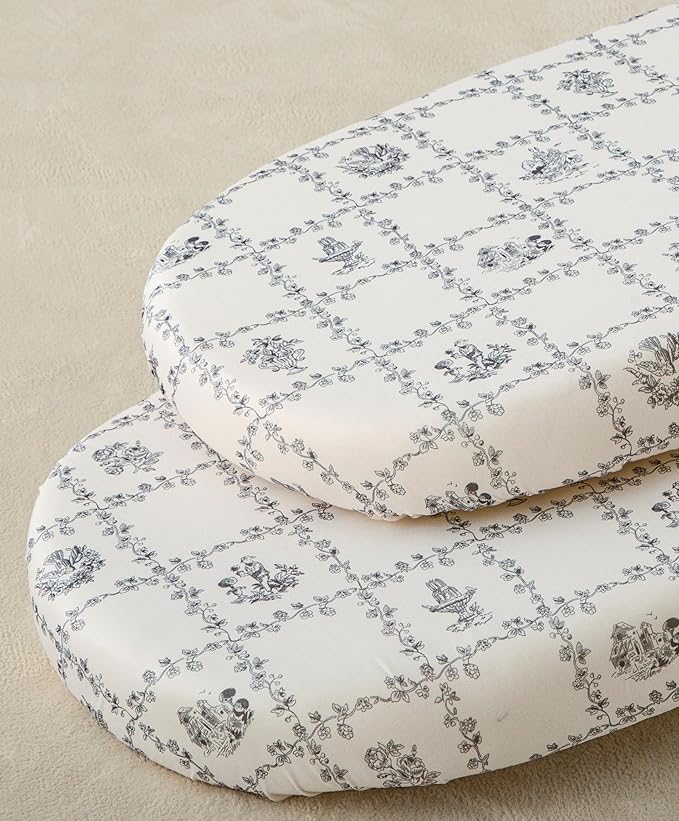 SDY Jersey Floral Bassinet Sheets by SDYSoftnessDefinedbyYou