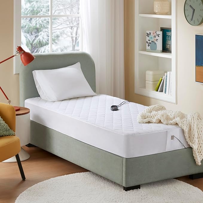 Beautyrest Cotton Blend Heated Mattress Pad Secure Comfort Technology by Beautyrest