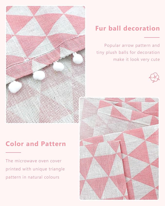 Microwave Oven Cover Dustproof Cotton Machine Protector Decorative Kitchen - Image 3