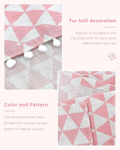 Microwave Oven Cover Dustproof Cotton Machine Protector Decorative Kitchen - Image 3