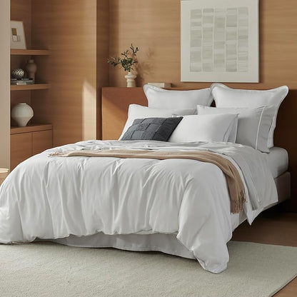 Double Stitch Cotton Tencel Duvet Cover by DoubleStitch