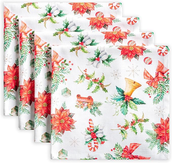 Maison d' Hermine Cloth Napkins Set of 4 100% Cotton by MaisondHermine
