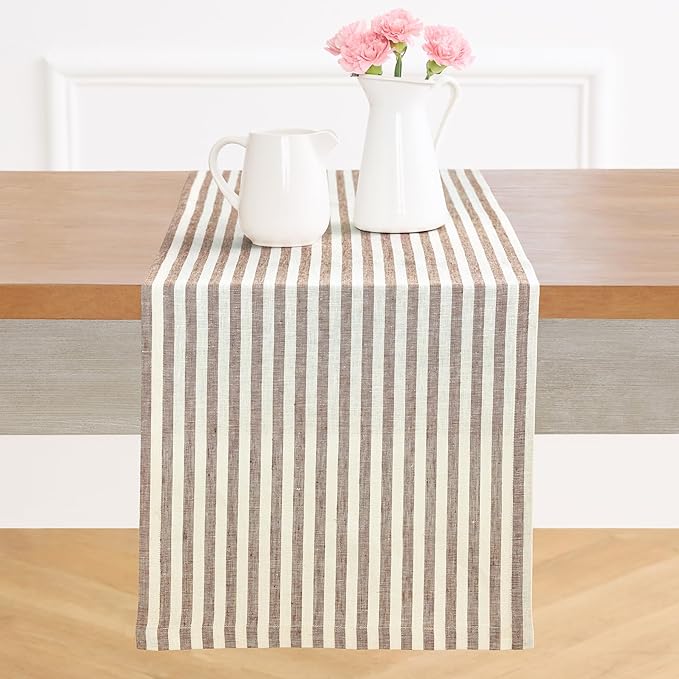 Solino Home Linen Table Runner 120 Inches Long by SolinoHome