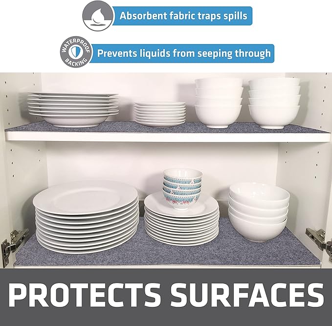 Drymate Premium Luxury Shelf & Drawer Liner, Thick Cushioned Fabric, - Image 3
