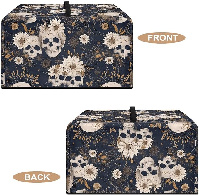 Microwave Oven Cover, Skull Halloween Dust Oil Proof Waterproof Machine - Image 5