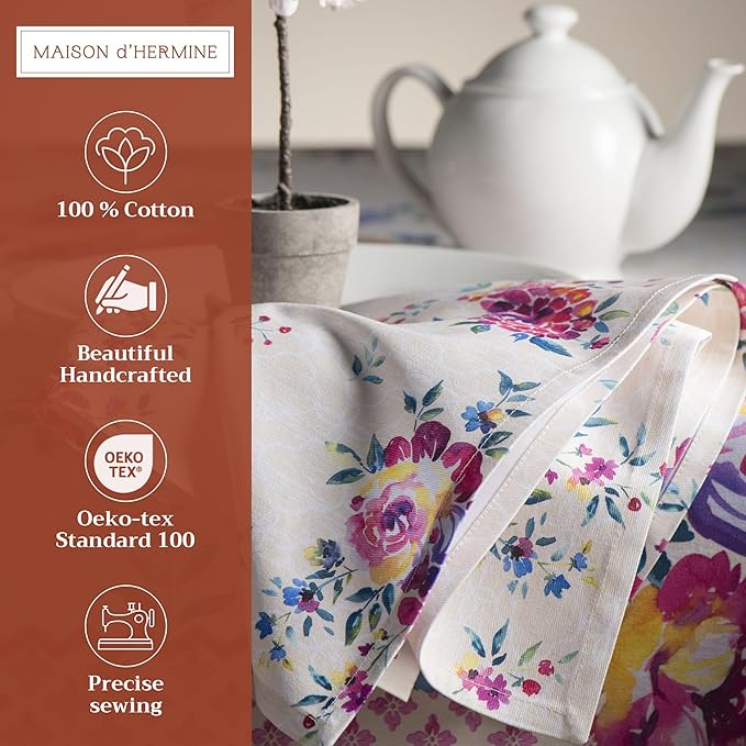Maison d' Hermine Cloth Napkins Set of 4 100% Cotton Everyday Reusable Square - Image 2