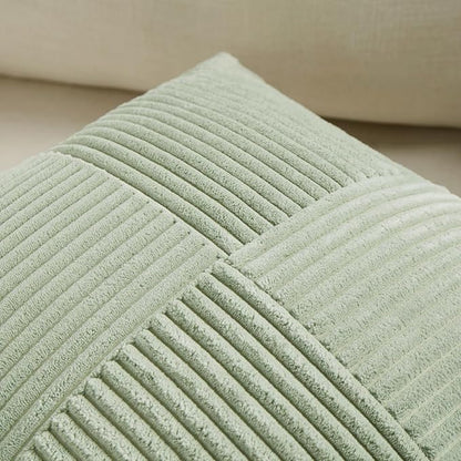 Fancy Homi 2 Packs Sage Green Lumbar Decorative Throw Pillow Covers 16x28 Inch - Image 3