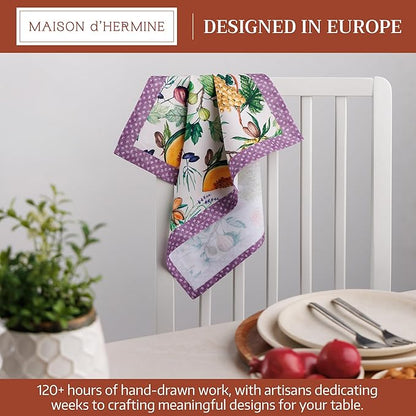Maison d' Hermine Cloth Napkins Set of 4 100% Cotton Soft & Durable Everyday - Image 2