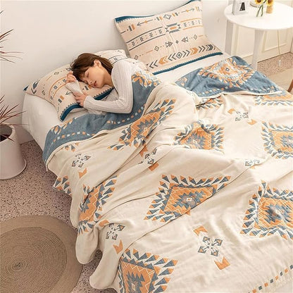 MSGKV Fall Blankets Cotton Throw Blanket 60''x 80'' Muslin Blanket - Image 5