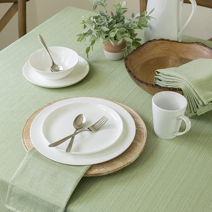 Benson Mills Cameron Textured Fabric Table Cloth, - Image 4