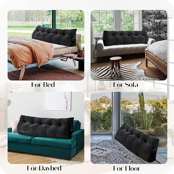 Large Bolster Triangular Headboard Wedge Backrest Positioning Support Bed Rest - Image 5