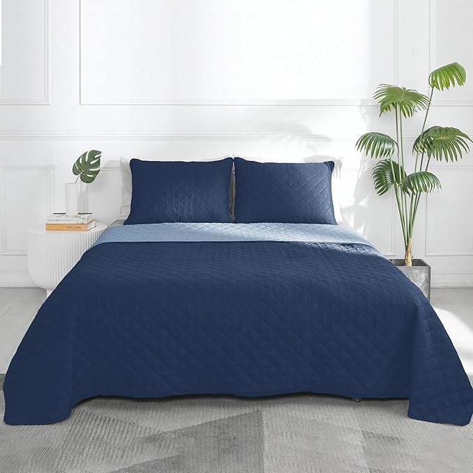 Easy-Going Queen Plus Size Reversible Quilt Set - Image 2