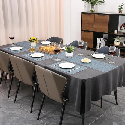 Table Runners 72 Inches Long, Dual-Sided Faux Leather Farmhouse Table Runner - Image 6