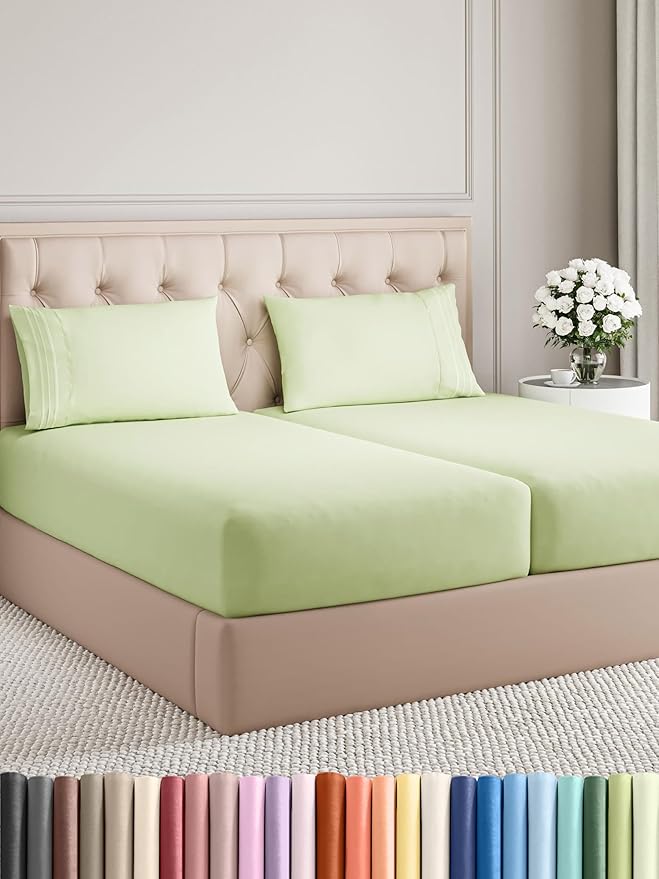 Split King Size 5 Piece Sheet Set by CGKUnlimited
