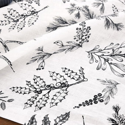 Solino Home 100% Pure Linen Christmas Table Runner 120 Inches Long - Image 8