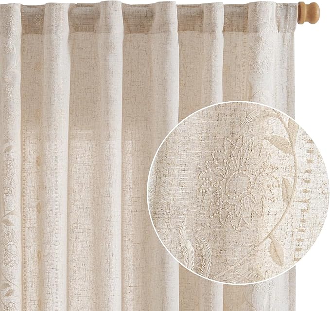 jinchan Winslow Linen Curtains 96 Inches Long - Image 6